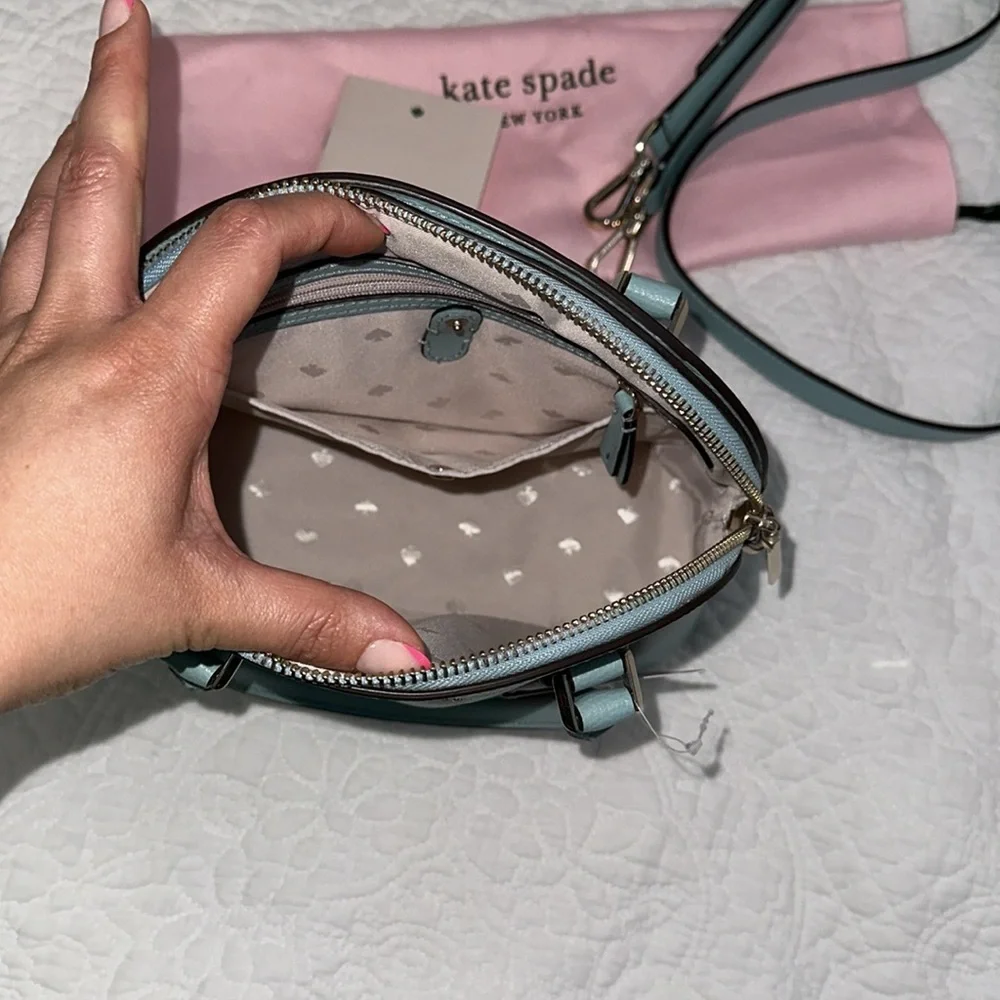 Kate Spade Sylvia Medium Dome Satchel Blue under